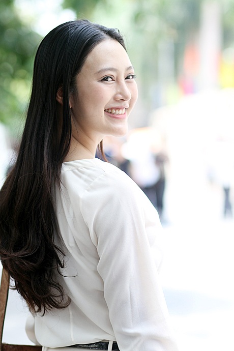 Tự tin vào khả năng của mình, Như Lê không hề tỏ ra lo lắng, hồi hộp.