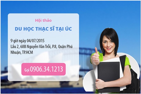 Cơ hội du học Thạc Sĩ tại Úc cho sinh viên các trường tại Việt Nam - 3 Cơ hội du học Thạc Sĩ tại Úc cho sinh viên các trường tại Việt Nam