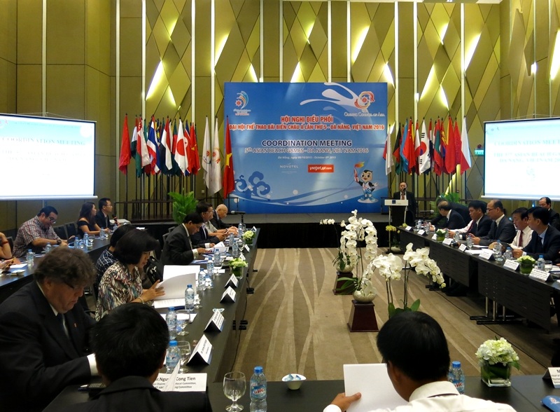 Hội nghị Điều phối Đại hội Thể thao Bãi biễn Châu Á vừa diễn ra tại Đà Nẵng ngày 6/10