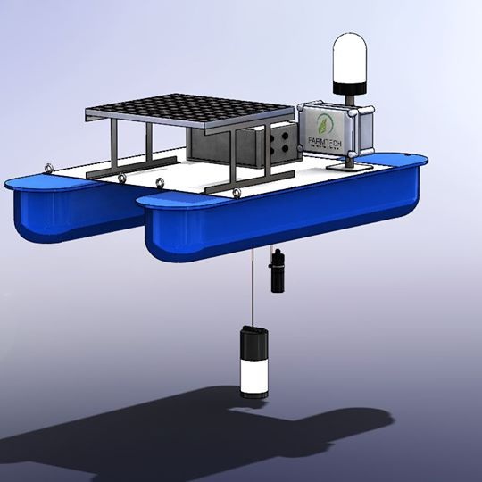 Hệ thống mạng giám sát môi trường nông nghiệp và ngư nghiệp - 5
Mẫu sản phẩm version 2 của Farmtech là phao nổi chạy bằng năng lượng mặt trời để nuôi thiết bị và hoạt động giám sát môi trường nuôi trồng thủy sản
