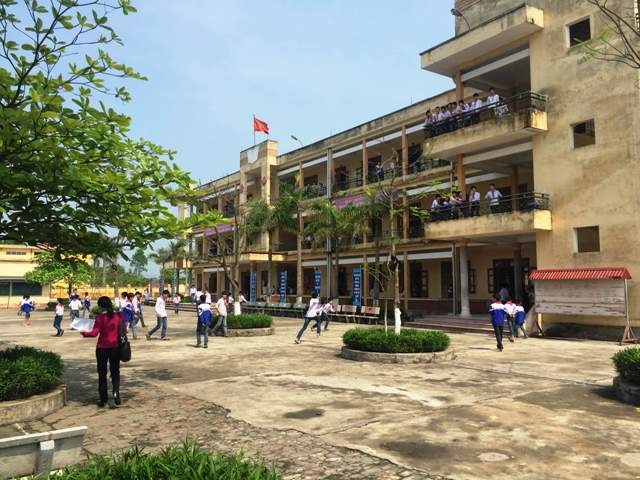 Trường THCS Vũ Tiến, huyện Vũ Thư, tỉnh Thái Bình nơi xảy ra vụ việc