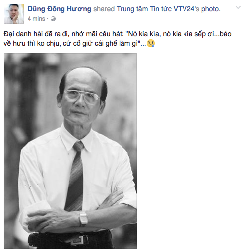 Cộng đồng mạng Việt một đêm nhớ về nghệ sĩ Phạm Bằng - 7 Cộng đồng mạng Việt một đêm nhớ về nghệ sĩ Phạm Bằng - 7