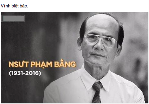 Cộng đồng mạng Việt một đêm nhớ về nghệ sĩ Phạm Bằng - 1 Nghệ sĩ Phạm Bằng qua đời ở tuổi 85 khiến người hâm mộ tiếc thương.