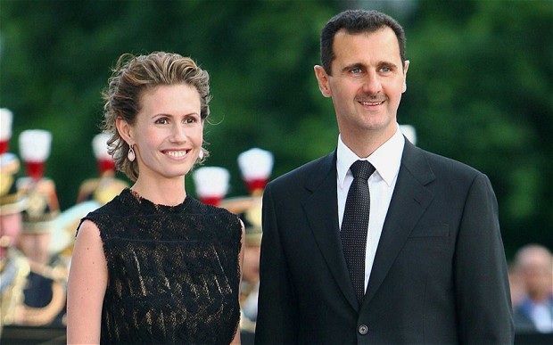 Vợ chồng Tổng thống Syria Bashar al-Assad (Ảnh: Pininterest)