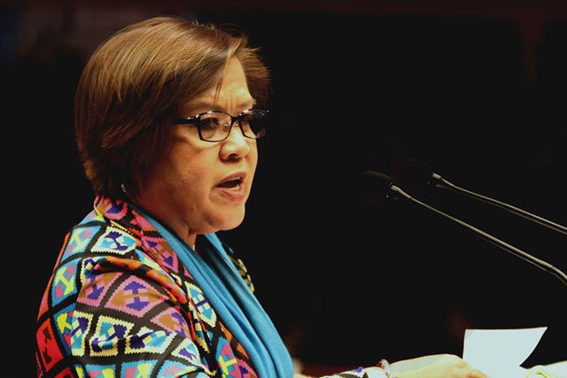 Thượng nghị sĩ Leila De Lima (Ảnh: Philstar)