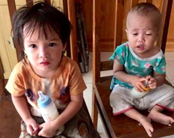 Hai cháu bé bị bỏ rơi tại cổng công an TP.Hải Phòng - 1 Hai cháu bé bị bỏ rơi tại công an phường Minh khai ( ảnh cơ quan chức năng cung cấp)