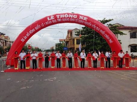 Thông xe dự án mở rộng Quốc lộ 1 đoạn qua tỉnh Quảng Bình - 1 Lễ thông xe Dự án mở rộng Quốc lộ 1 đoạn qua tỉnh Quảng Bình