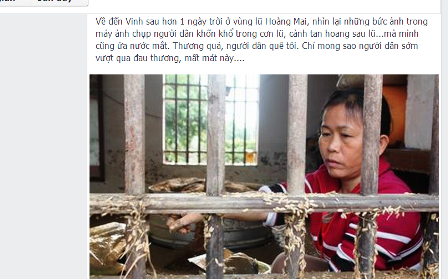 Quặn lòng ngóng lũ nơi xa... - 1 Những hình ảnh miền Trung nước lũ liên tục được các bạn trẻ xa nhà chia sẻ qua mạng xã hội.