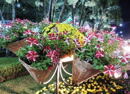 Người dân đổ về đường hoa Nguyễn Huệ sáng mùng 1 Tết - 21 Các loài hoa cũng được trang trí với phong cách rất gần gũi, thân thuộc.