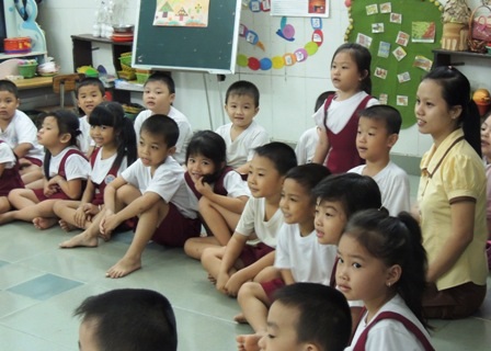 Trường mầm non công lập, ngoài công lập tại TPHCM chưa đáp ứng được nhu cầu gửi trẻ của phụ huynh.