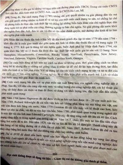 Bàng hoàng đề thi Sử đến… chuyên gia cũng xin nhận điểm 1 - 2 Đề thi Sử làm nhiều người không khỏi... hết hồn