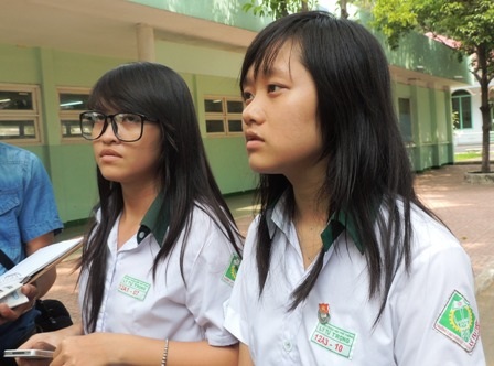 Học sinh lo lắng sự việc ảnh hưởng đến việc học của các em