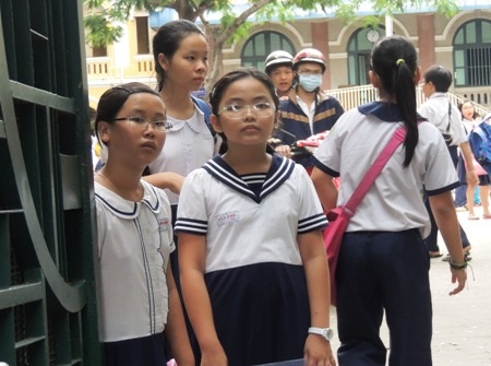 Thi vào lớp 6 chuyên Trần Đại Nghĩa: Hàng loạt điểm dưới trung bình - 1 Học sinh thi vào lớp 6 Trường chuyên Trần Đại Nghĩa khóa ngày 29 - 30/6/2014.
