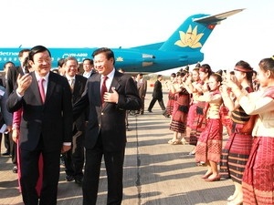 Chủ tịch nước kết thúc tốt đẹp chuyến thăm Lào - 1