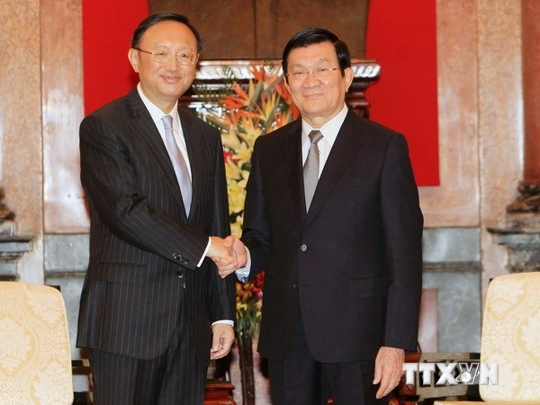 Chủ tịch nước Trương Tấn Sang tiếp Ủy viên Quốc vụ Trung Quốc