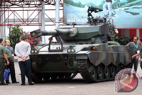 Một loại xe tăng tại triển lãm Indo Defence Expo 2014. (Nguồn: www.antaranews.com)