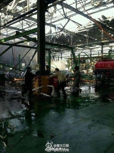 Vụ nổ đã gây thiệt hại nghiêm trọng cho nhà máy