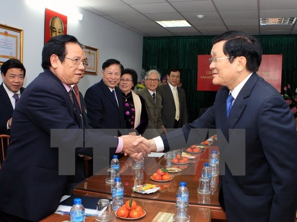 Chủ tịch nước thăm Hội Cựu Thanh niên xung phong Việt Nam - 1 Chủ tịch nước thăm Hội Cựu Thanh niên xung phong Việt Nam