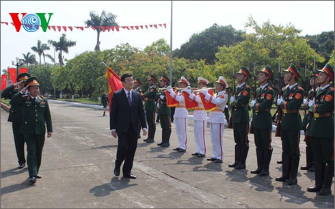 Chủ tịch nước dự kỷ niệm 70 năm thành lập trường Sĩ quan Lục quân 1 - 1 Chủ tịch nước Trương Tấn Sang dự kỷ niệm 70 năm thành lập trường Sĩ quan Lục quân 1