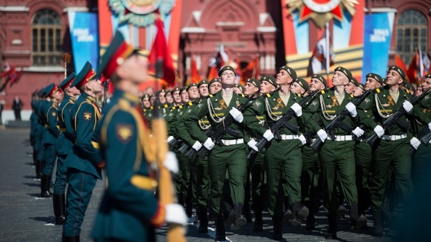 Nga diễu binh quy mô lớn Kỷ niệm 70 năm Chiến thắng trong Chiến tranh
Vệ quốc vĩ đại (Ảnh: AP)