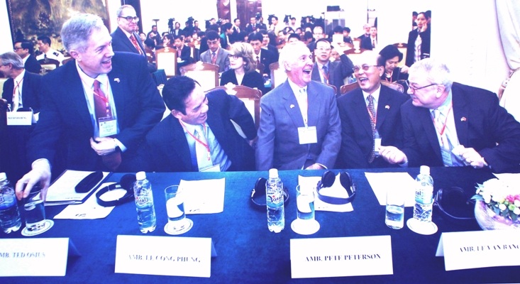 Đại tướng Mỹ John Vessey thăm Việt Nam (1993) (Ảnh: Nguyễn Anh Tuấn)