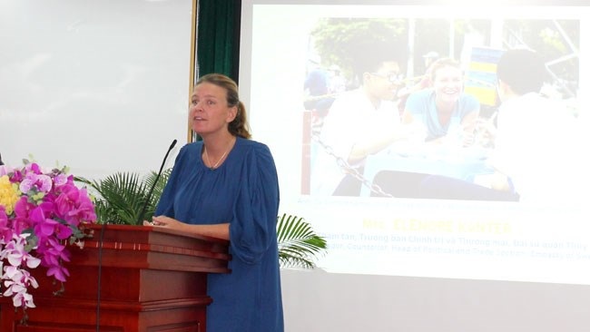 Phó Đại sứ Thụy Điển, bà Elenore Kanter (Ảnh: