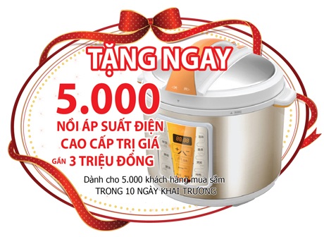 Thiên Hòa chính thức đưa vào hoạt động chi nhánh lớn nhất Việt Nam - 2 Tặng ngay 5,000 nồi áp suất cao cấp trị giá đến 3 triệu đồng dành cho khách mua hàng