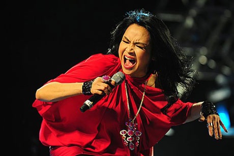 Ca sĩ Thanh Lam biểu diễn tại Festival Âm nhạc Quốc tế Gió mùa 2014