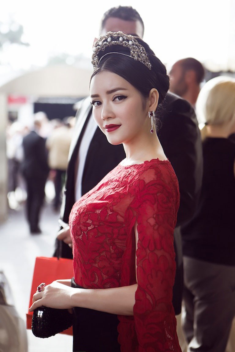 Lý Nhã Kỳ lộng lẫy trên thảm đỏ Cannes - 4 Hà Thanh