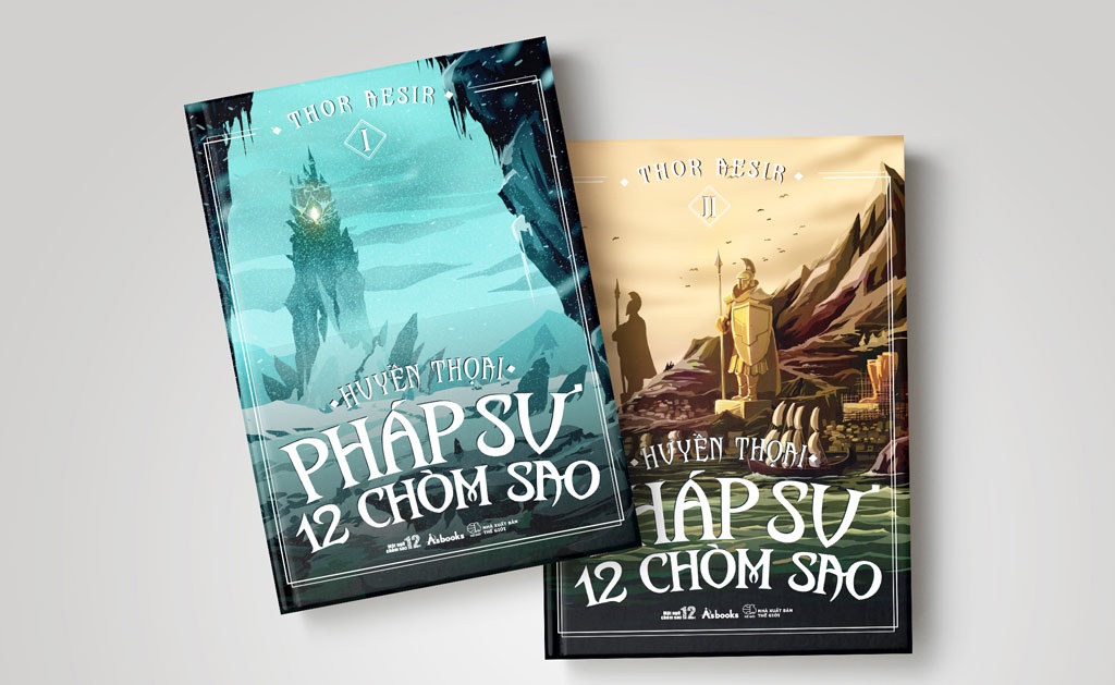 “Huyền thoại Pháp sư 12 chòm sao” - 1 Bìa hai cuốn sách Huyền thoại Pháp sư 12 chòm saovừa ra mắt