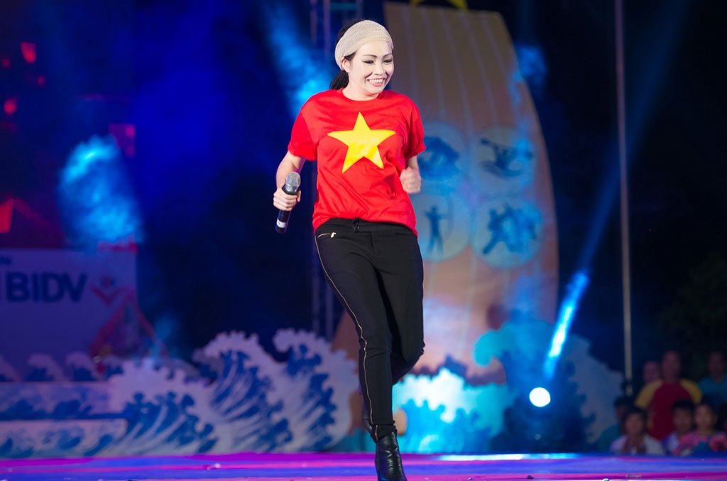 Á hậu Tú Anh làm Đại sứ SEA Games 28 - 7 Á hậu cổ vũ các vận động viên quyết tâm giành nhiều huy chương cho nước nhà