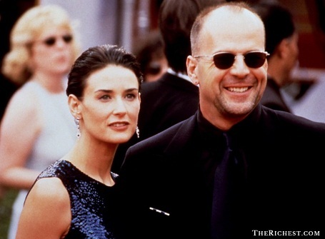 Cặp đôi diễn viên Demi Moore và Bruce Willis 