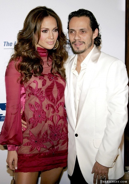 Cặp đôi ca sĩ Jennifer Lopez và Marc Anthony 