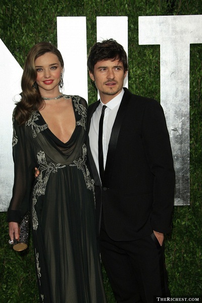 Nam diễn viên Orlando Bloom và siêu mẫu Miranda Kerr 