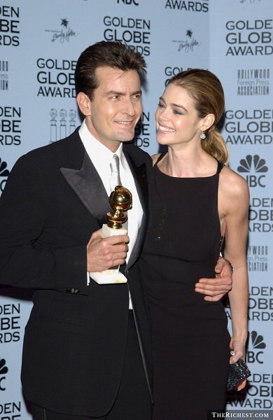 Cặp đôi diễn viên Charlie Sheen và Denise Richards 