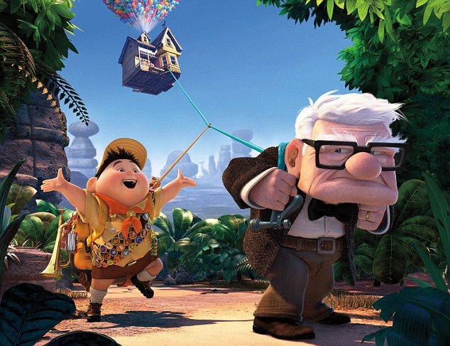 Một ví dụ khác của gương mặt vuông là nhân vật ông cụ Carl Fredricksen (phải) trong bộ phim “Up” (Vút bay). Nhân vật Carl là một ông cụ khá… ương gàn và người xem có thể nhanh chóng nhận ra điều này từ gương mặt vuông góc cạnh của ông. Ngược lại, cậu bé Russell (trái) có tính cách vui vẻ, đáng yêu được khắc họa với những nét tròn mềm mại.