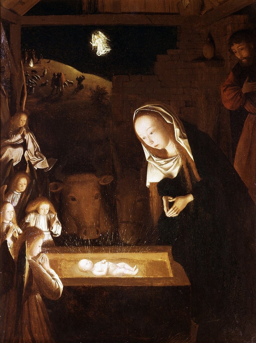 Không khí Giáng sinh trong 15 siêu phẩm hội họa - 4 Bức “Nativity at Night” (Chúa Giáng sinh trong đêm) - Họa sĩ người Hà Lan Geertgen tot Sint Jans (vẽ năm 1490)