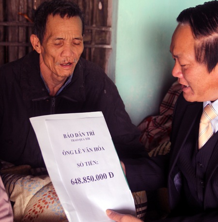 Ông Hóa cũng xin được nói lời cảm ơn.