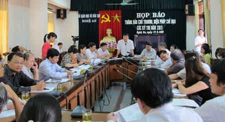 Nghệ An: 87 hội đồng coi thi tốt nghiệp THPT - 1 Nghệ An: 87 hội đồng coi thi tốt nghiệp THPT - 1