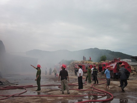 Nghệ An: Lại xảy ra cháy tại khu công nghiệp - 4