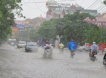 Cơn mưa chiều hạ nhiệt thành Vinh - 7