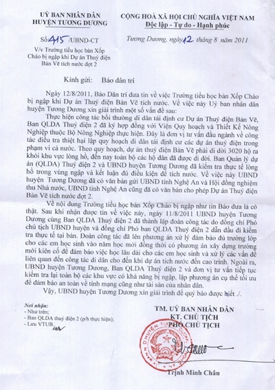 Thủy điện tích nước gây ngập trường học: Lỗi tại nhà tư vấn thiết kế! - 2