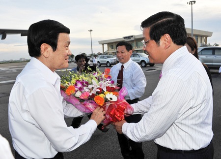 Chủ tịch nước Trương Tấn Sang thăm Nghệ An  - 1