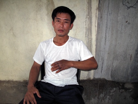 Hồ Văn Tuyên bị chém giờ tay không thể làm được gì.
