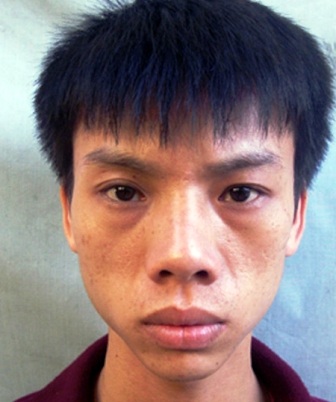 Bắt cóc bé gái 9 tuổi để "đòi" gặp người yêu - 1 Đối tượng Huy tại cơ quan điều tra.