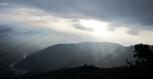 Những tia nắng cuối cùng trong ngày.