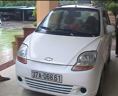 Chiếc xe taxi được cho là các đối tượng hay thuê đi để thực hiện các vụ ăn cắp.