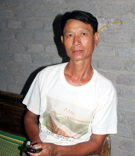 Ông Trần Văn Danh (48 tuổi) bố của thuyền viên Trần Văn Dương