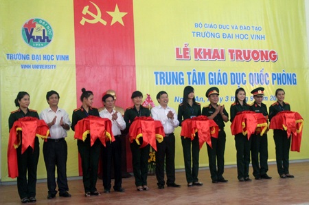 Trường ĐH Vinh khánh thành và đưa vào sử dụng Trung tâm giáo dục Quốc phòng.