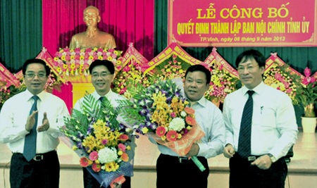 Nghệ An công bố Ban Nội chính.